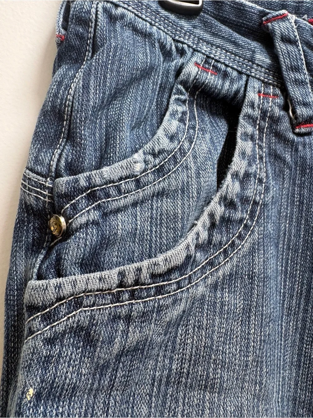 Phat Farm Men's Bootcut Jeans in Faded Blue